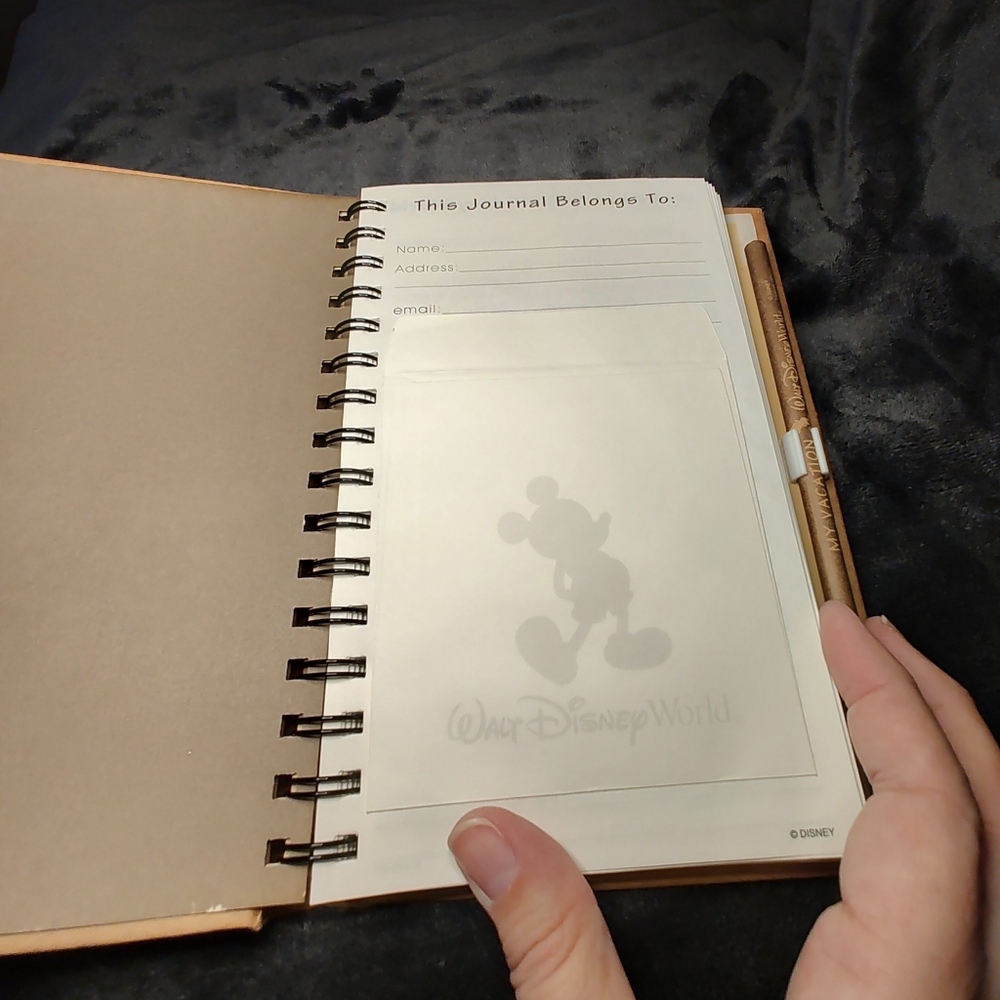 Walt Disney World Vacation Journal with pencil Mickey Mouse - Picture 3 of 9
